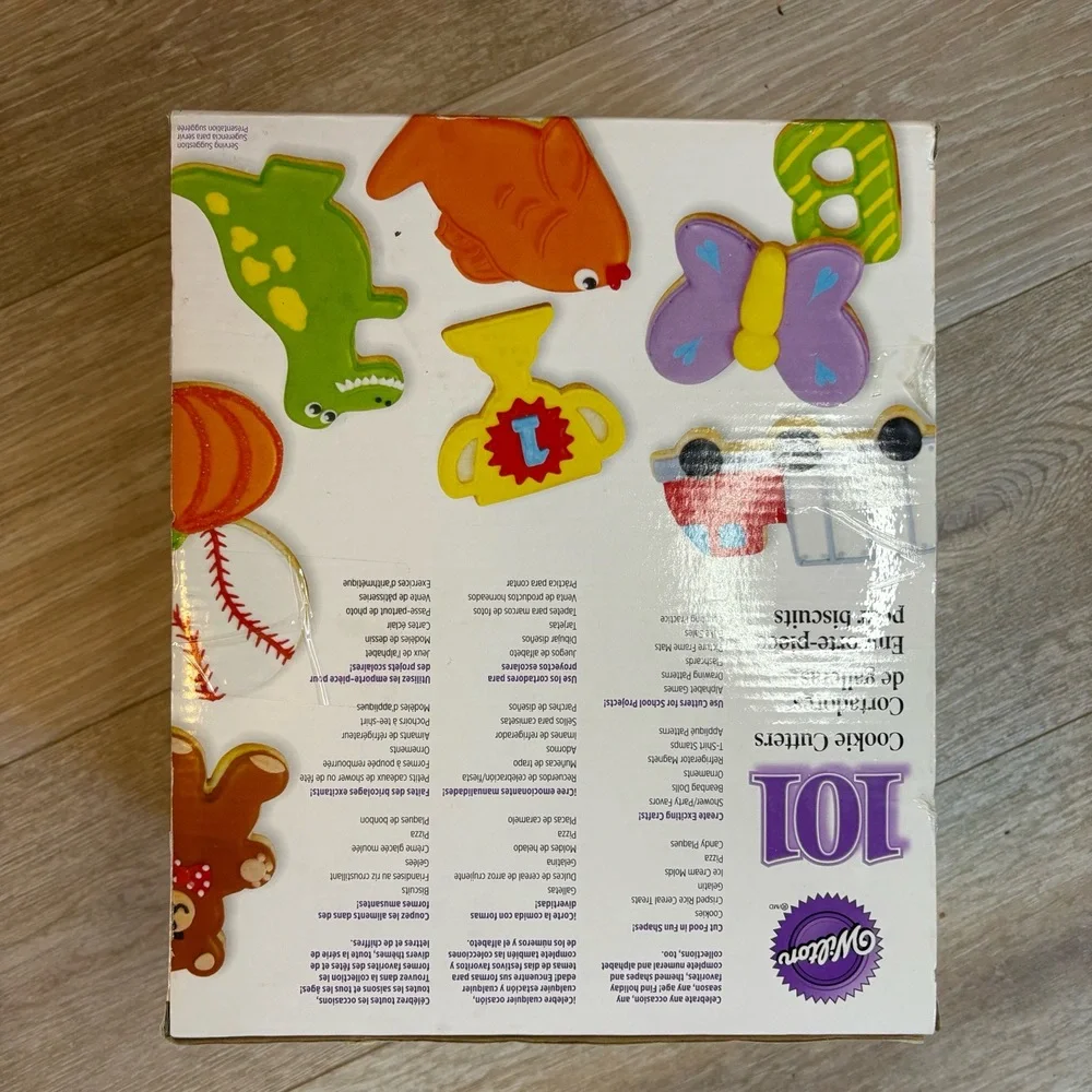 Wilton 101 Piece Cookie Cutter Set Multicolor Alphabet Numbers Holiday Shapes